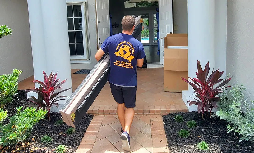 Orange Movers crew moving a home in South Florida